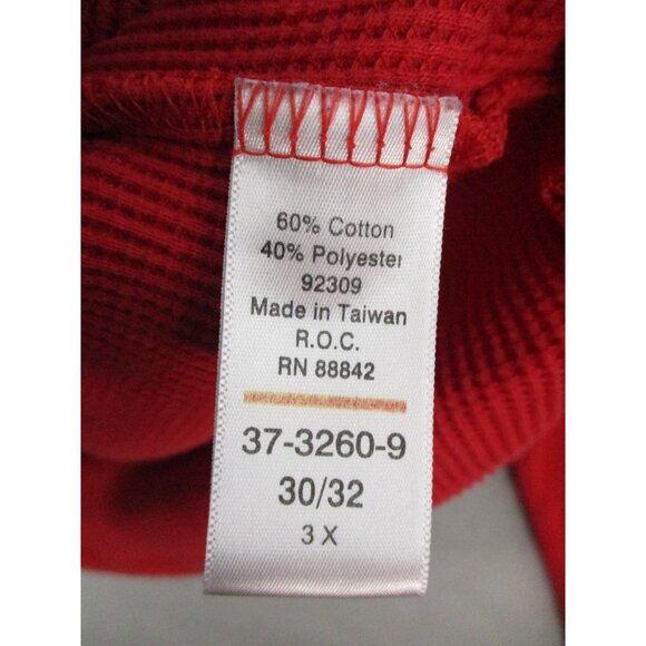 Woman Within Ribbed Plus Size Soft Knit Long Sleeve Top 30/32 3X Red - Picture 4 of 8